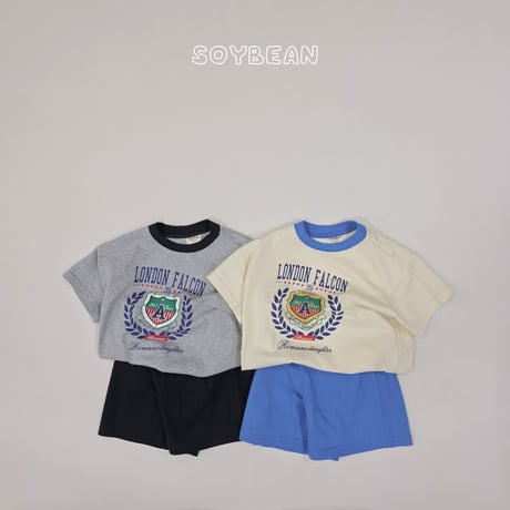 soybean/61. plan ) london two color updown set XS-XL