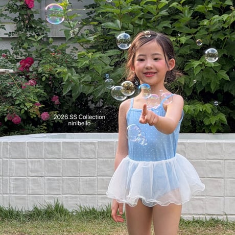 ninibello/177. ACC) candy dot swim wear ( bonnet ) set XS-L