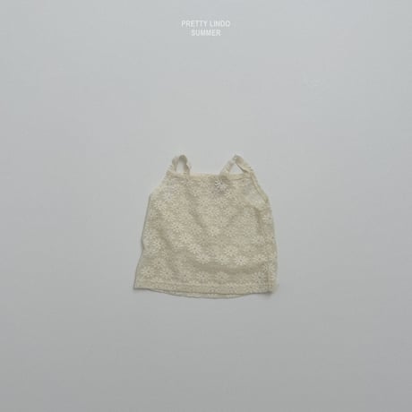 lindo/47. flower knit T sleeveless XS-XL