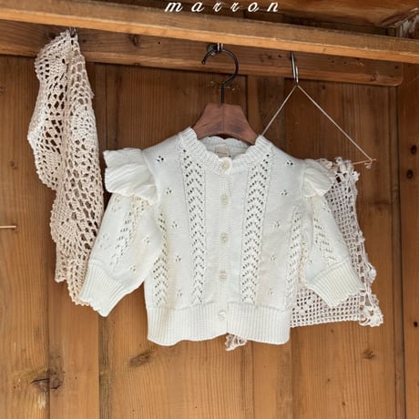 marron/45. airin knit cardigan XS-L