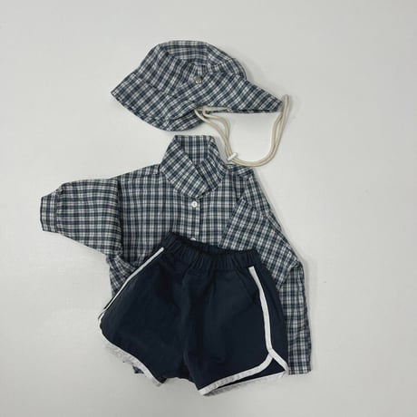 gou/16. check (withmom) shirt XS-XL