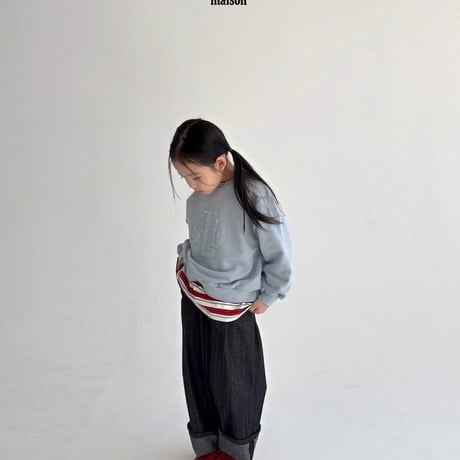 saintdoll/43. embroidery pig man-to-man JL