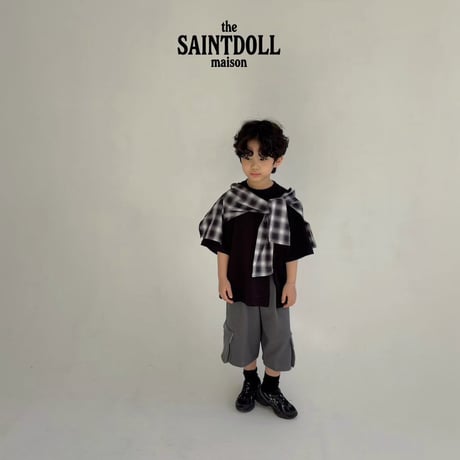 saintdoll/15. oblique section T-shirt ADULT