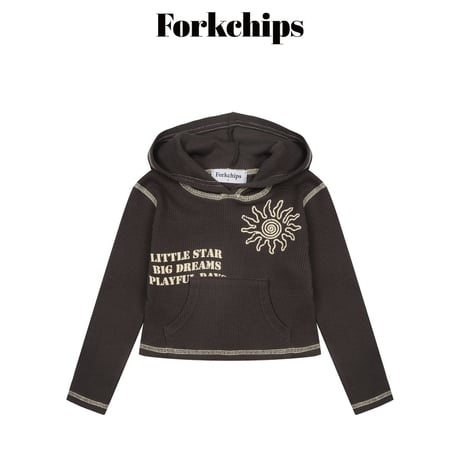 forkchips/46. little star hood T-shirt M-XL