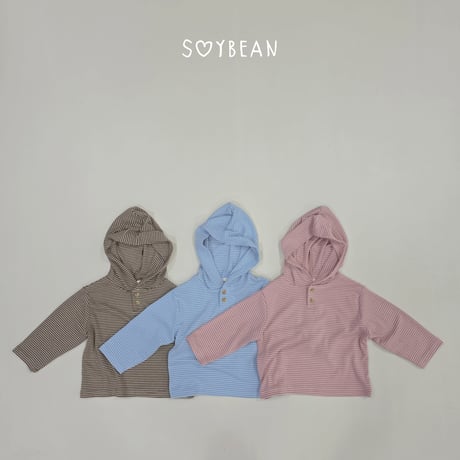 soybean/23. stripe button hoody JS-JM