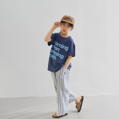 minimal/16. combi stripe pants S-XL