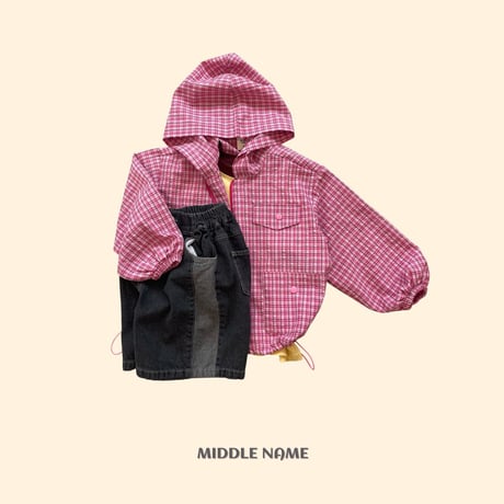 middlename/69. summer check JP windbreaker S-XL