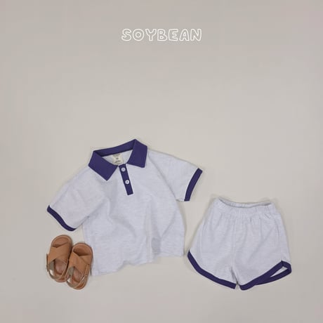 soybean/74. plan ) collar linger updown set XS-XL