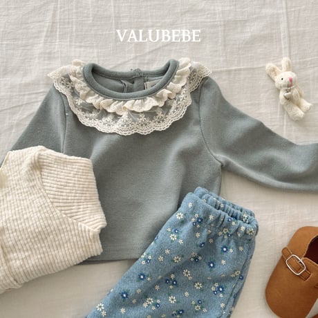 valubebe/4. lace kangkang fril T-shirt 6M-S