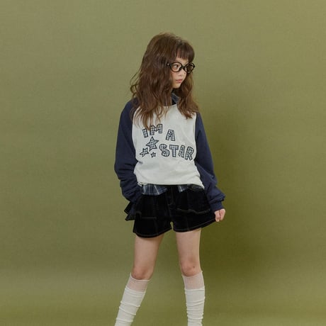 forkchips/36. star raglan T-shirt M-XL