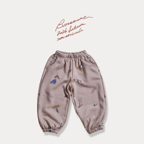 boneoune/96. flower jogger pants JS-JL
