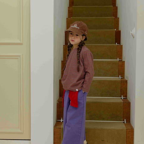 urbanrabbit/29. High Teen Stripe Long Tee JS-JM