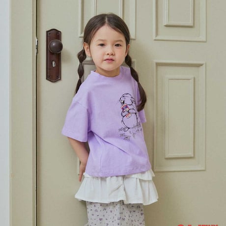 tinyhiker/17. bunny pigment half t T-shirt XS-XL