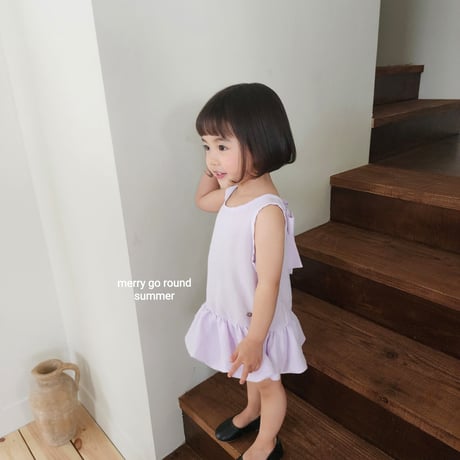merrygoround/19. ribbon one-piece XS-2XL