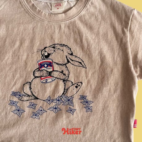 tinyhiker/17. bunny pigment half t T-shirt XS-XL