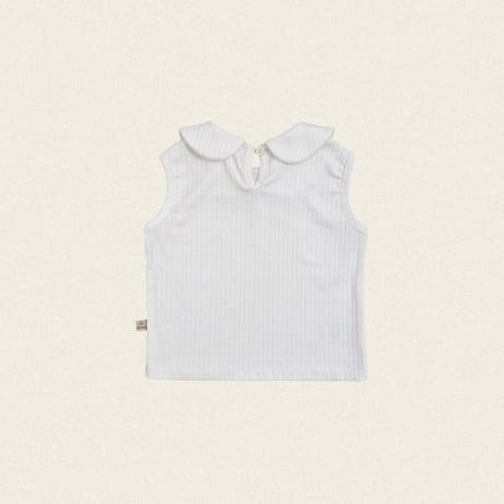 oottbebe/77. pastel sleeveless collar T-shirt XS(1-2Y)-XL(6-7Y)