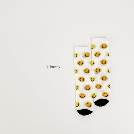 vbunny/30. smile socks set FREE(32CM)