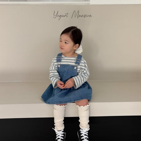yogurtmansion/16. denim one-piece XS-XL