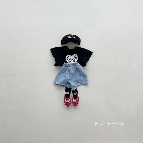 blackbean/53. heart T-shirt S-XL