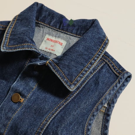 boneoune/70. high denim vest JS-JL