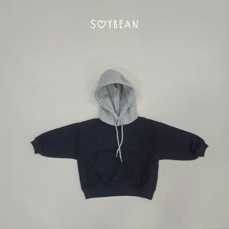 soybean/95. plan two color hood T-shirt XS-XL