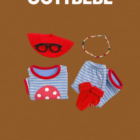 oottbebe/26. fruit updown set XS(0-1Y)-XL(4-5Y)