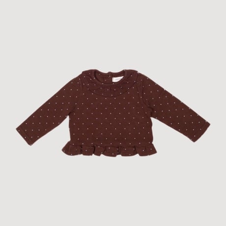 valubebe/70. shushu dot fril T-shirt 6M-S