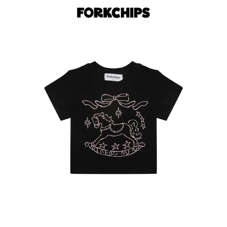 forkchips/37. hols embroidery T-shirt M-XL
