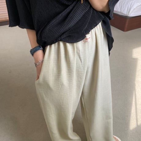 mikki/19. knee anna linen pants ADULT