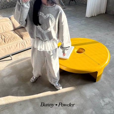 bunnypowder/53. heart man-to-man S-XL