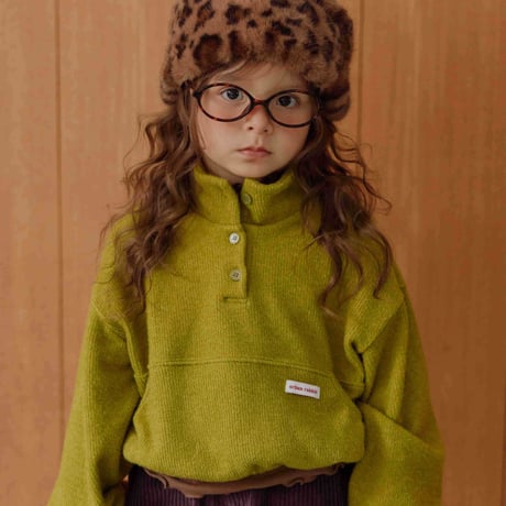 urbanrabbit/57. Knit Half-button Top JS-JM