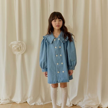 melikey/103. denim sera double one-piece JS-JM
