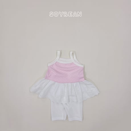 soybean/7. plan dot fril sleeveless XS-XL