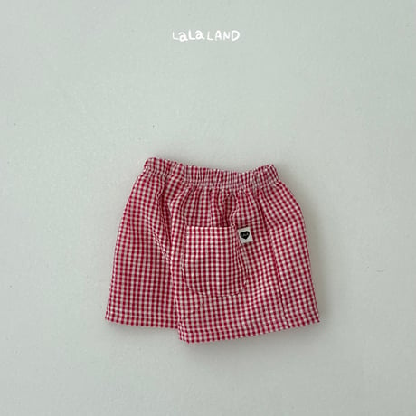 lalaland/6. jijimi check half pants XS-XL