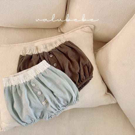 valubebe/77. two color button pumpkin pants 6M-S