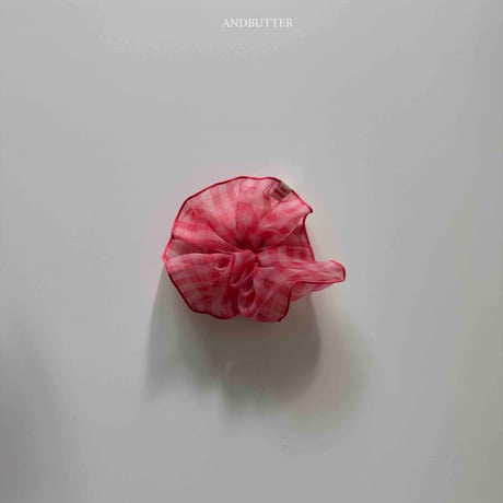 andbutter/6. See-through Check Scrunchie FREE