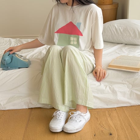ninibello/130. adult ) sweet half t T-shirt FREE