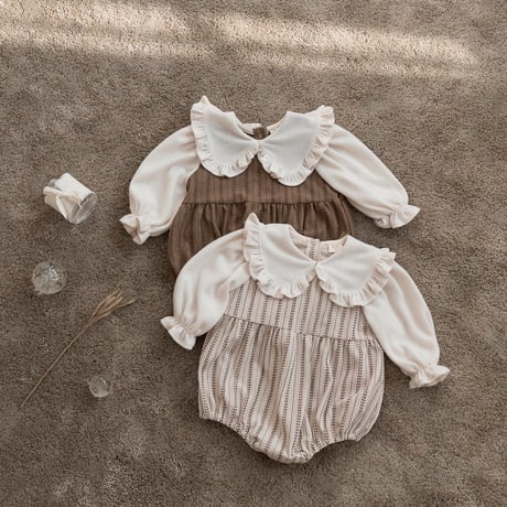 bebeholic/17. leaf collar suit S(3-6M)-L(12-18M)