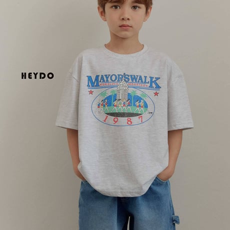 heydo/11. running crew T-shirt S-XL