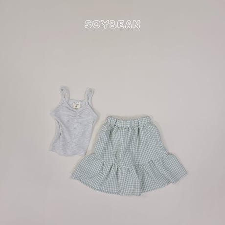 soybean/91. plan sleeveless set skirt XS-XL