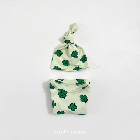 oottbebe/46. happy friends suit bonnet set S(0-6M)-M(6-12M)