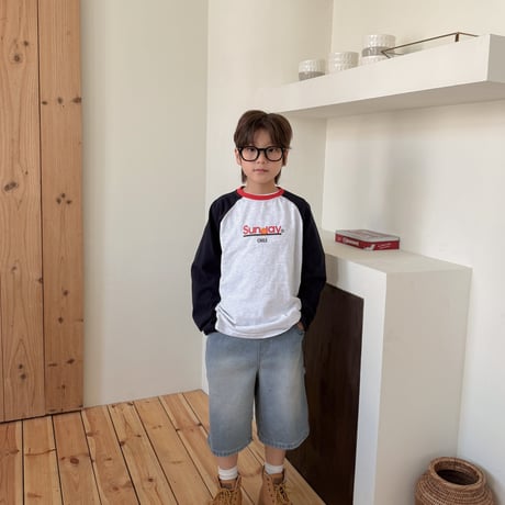 fromi/59. Sunday raglan T-shirt S-XL