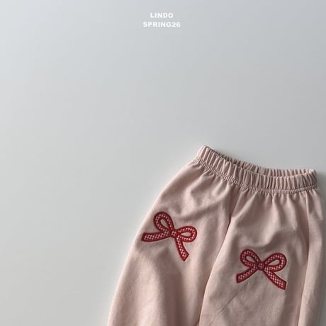 lindo/57. check ribbon jogger XS-XL