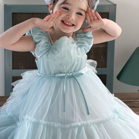 aiai/56. blue ferry tutu ( hairpin set ) one-piece 90-130