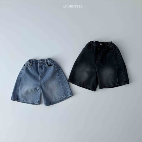 andbutter/53. Line Bermuda Denim JS-JM