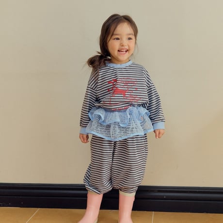 hans/4. star mesh rayerd skirt JM