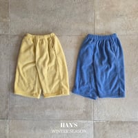 hans/28. terry fleece pants XXS-JS