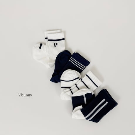 vbunny/13. line socks set M(130-150)-XL(180-210)