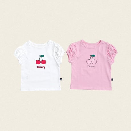 oottbebe/79. cherry puff T-shirt XS(1-2Y)-XL(6-7Y)