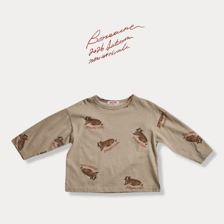 boneoune/18. tiger full_print _ pig single T-shirt JS-JL